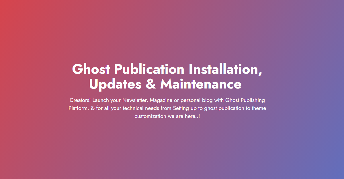 Ghost Services by wizards